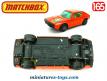 Le coupé Renault 17 TL orange en miniature Matchbox England au 1/65e