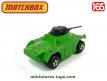 Le Scout car Matchbox Rolamatics vert métal a tourelle en miniature au 1/65e