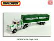 Le tracteur Peterbilt et sa semi remorque InterstateTrucking Matchbox au 1/90e
