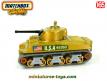 Le char américain Sherman M4 A3 miniature de Matchbox au 1/65e