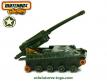 Le canon automoteur américain M107 Howitzer de Matchbox au 1/65e incomplet