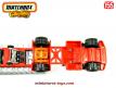 Le Ford LTS et sa semi remorque benne miniature de Matchbox au 1/55e