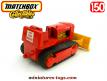 Le bulldozer Case tractor rouge miniature de Matchbox King-Size au 1/50e