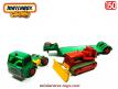 Le tracteur Ford avec sa semi remorque porte bulldozer de Matchbox au 1/50e