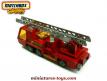 Le camion grande échelle de pompiers en miniature par Matchbox au 1/50e
