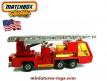 Le camion grande échelle de pompiers en miniature par Matchbox au 1/50e