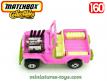 La Jeep Hot Road rose miniature de Matchbox Lesney Superfast au 1/60e
