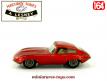 La Jaguar type E rouge en miniature par Matchbox by Lesney au 1/64e