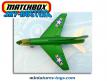 Le jet Corsair A7D vert en miniature de Matchbox Sky Busters