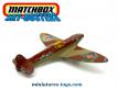 Le chasseur anglais Spitfire en miniature de Matchbox Sky Busters incomplet