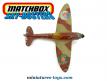 Le chasseur anglais Spitfire en miniature de Matchbox Sky Busters incomplet