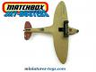 Le chasseur anglais Spitfire en miniature de Matchbox Sky Busters incomplet