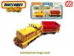 La locomotive diesel et son wagon miniature de Matchbox au 1/65e