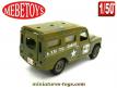La Land Rover Commando miniature de Mebetoys au 1/50e incomplète