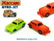 Le coffret de deux Renault 4L miniatures explosives Meccano Gyro-Jet incomplet