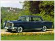 La Mercedes Benz 220 SE bleue en miniature par Micro Norev au H0 HO 1/86e