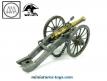 Un canon Gribeauval de 8 type Napoléon 1815 en miniature de MHSP au 1/32e