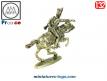 Le Hussard officier d'ordonnance a cheval en figurine métal par MHSP au 1/32e
