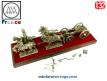 Le train d'artillerie à Austerlitz avec figurine métal par MHSP au 1/32e incomplet