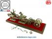 Le train d'artillerie à Austerlitz avec figurine métal par MHSP au 1/32e incomplet