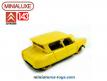La Citroën Ami 6 jaune 1966 en miniature de Minialuxe au 1/43e
