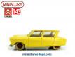 La Citroën Ami 6 jaune 1966 en miniature de Minialuxe au 1/43e