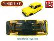 La Citroën Ami 6 jaune 1966 en miniature de Minialuxe au 1/43e incomplète