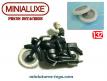 Les deux roues de la moto René Gillet miniature de Minialuxe au 1/32e