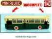 L'autobus Somua OP 5 A3 RATP en miniature par Minialuxe au 1/43e incomplet