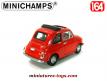 La Fiat 500 L de 1957 rouge en miniature par Minichamps au 1/64e