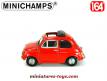 La Fiat 500 L de 1957 rouge en miniature par Minichamps au 1/64e