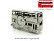 Le bus anglais montre horloge en miniature chrome au 1/100e