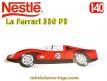 La voiture de course Ferrari 330 P3 miniature par Nestlé Dermatt au 1/40e