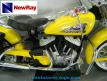 La moto Indian 1948 jaune en miniature par NewRay au 1/6e