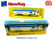 Le tracteur avec sa semi remorque Renault F1 Team miniature NewRay au 1/87e