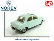 La Peugeot 204 berline bleue en miniature de Norev au 1/43e incomplète