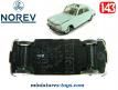La Peugeot 204 berline bleue en miniature de Norev au 1/43e incomplète