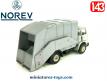 Le camion Saviem SG3 benne a ordures miniature de Norev au 1/43e incomplet