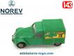 La Citroën 2cv camionnette Teppaz miniature de Norev au 1/43e incomplète