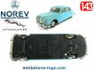 La Jaguar MK1 bleue en miniature par Norev au 1/43e avec son toit fendu