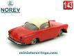 La Simca plein-ciel rouge en miniature Norev au 1/43e incomplète