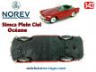 Le cabriolet Simca Océane plein-ciel miniature par Norev au 1/43e