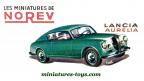 La Lancia Aurelia B20 GT rouge de 1951 en miniature par Norev au 1/43e
