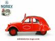 La 2cv Citroën AZL 1957 pompiers Ste Foy-les-Lyon en miniature Norev au 1/43e
