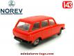 La Peugeot 204 break rouge en miniature de Norev au 1/43e incomplète