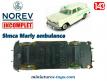 La Simca Marly ambulance en miniature par Norev au 1/43e incomplète