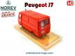 Le Peugeot J7 pompiers des Yvelines en miniature par Norev au 1/43e incomplet