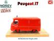 Le Peugeot J7 pompiers des Yvelines en miniature par Norev au 1/43e incomplet