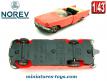 La Chrysler New Yorker rose miniature de Norev au 1/43e cassée