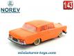 La Mercedes Benz 220 SE Servo direction orange en miniature Norev au 1/43e
